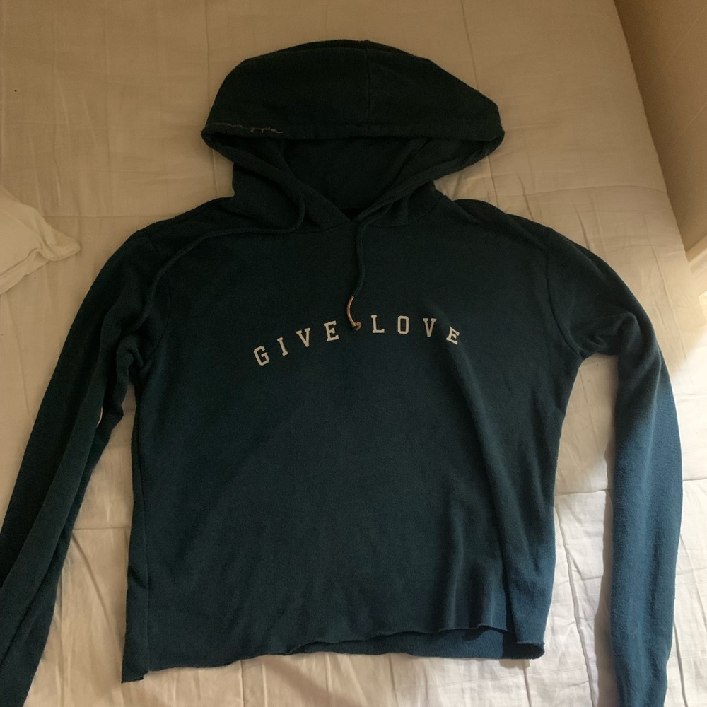 Spiritual gangster cropped hoodie